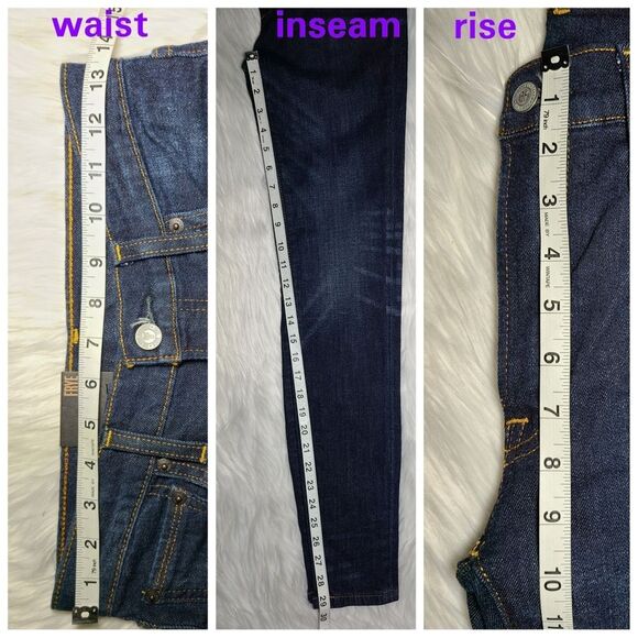 NWT|FRYE Addie Blake Blue Denim Skinny Jeans, 26 - Picture 6 of 7